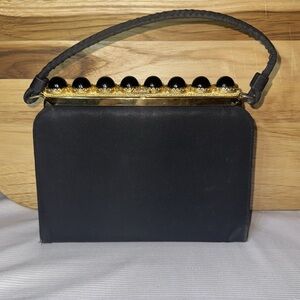 Vintage 1950s After Five Purse Cameo Clasp🐈‍⬛